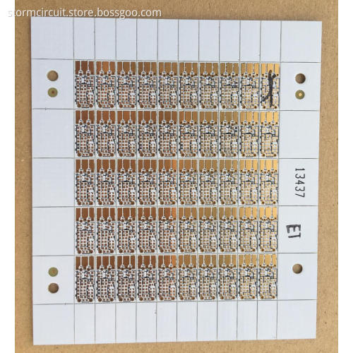 0.4mm double side PCB with White solder ENIG